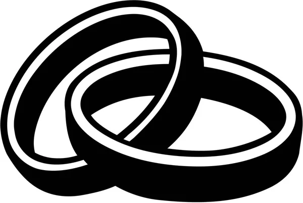結婚指輪のベクトル — ストックベクタ