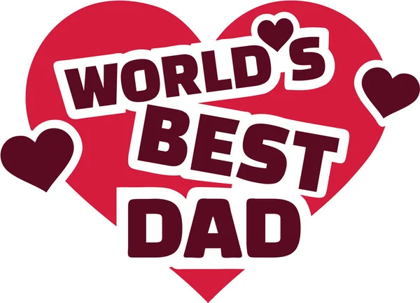 Die beste Vaterliebe der Welt — Stockvektor