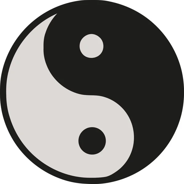 Icono de Ying yang — Archivo Imágenes Vectoriales