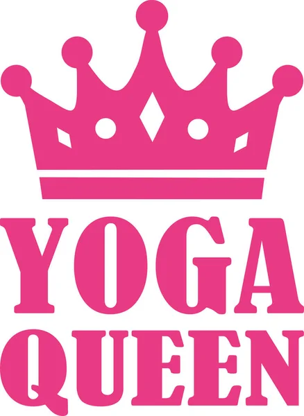 Yoga Queen Vektor — Stockvektor