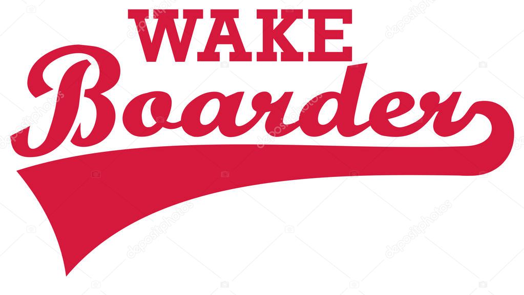 Wakeboarder wakeboarding water vector