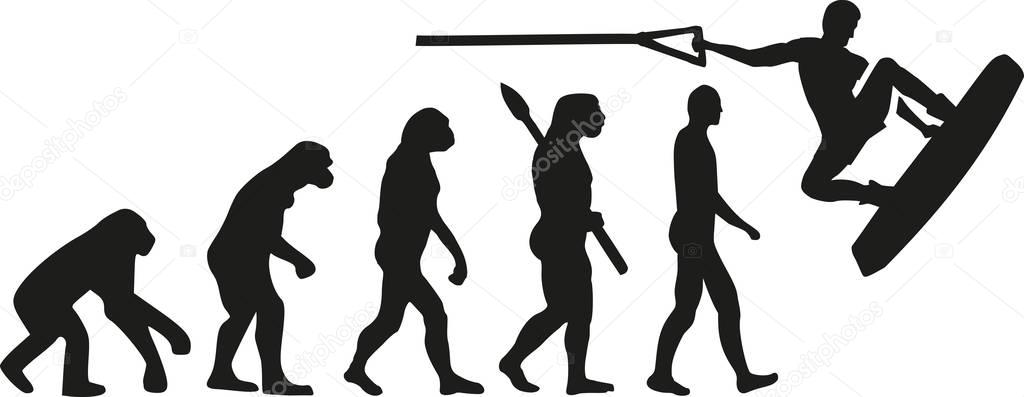 Wakeboarder evolution water board