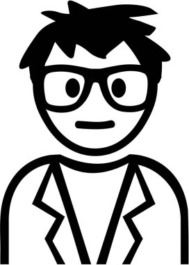 Adam gözlüklü - inek çizgi film