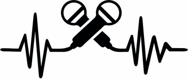 Şarkıcı kalp atışı çizgi 