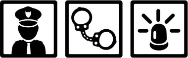 Polis simgeler kelepçe