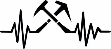 Çatı ustası kalp atışı çizgi