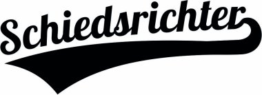 Hakem kelime retro tarzı Almanca