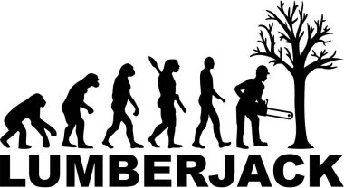 İş unvanı ile oduncu evrim