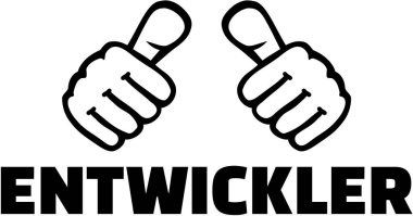 Geliştirici Alman başparmak ile