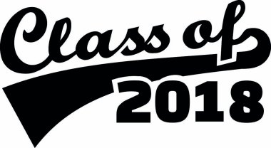 2018 kelime retro tarzı siyah sınıf