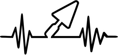 Tuğla layer kalp atışı çizgi