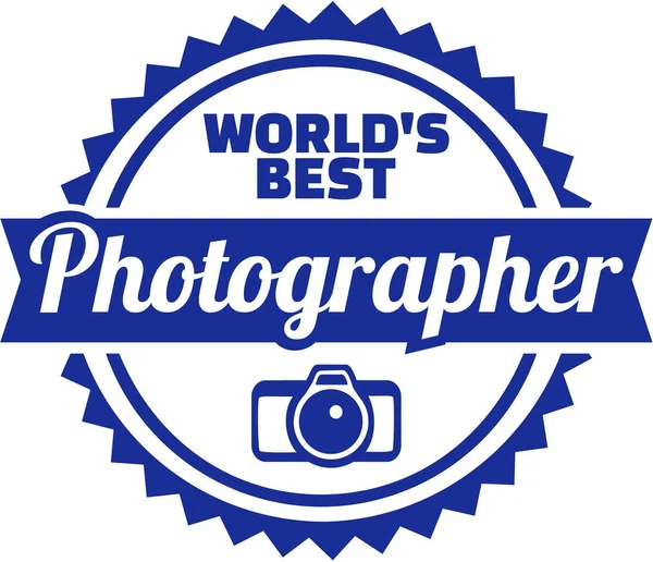 Κόσμοι καλύτερη φωτογράφος — Διανυσματικό Αρχείο
