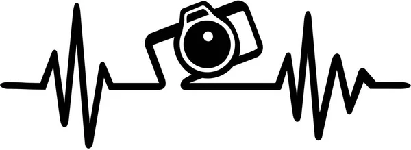 Cámara fotógrafo latido — Vector de stock