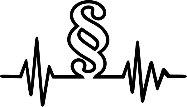 Linha de batimentos cardíacos —  Vetores de Stock