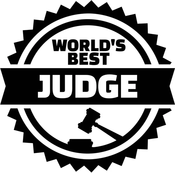 Melhor carimbo de juiz do mundo —  Vetores de Stock