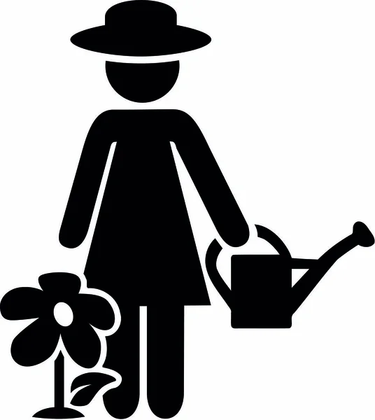 Gärtnerei Gärtner Piktogramm — Stockvektor © miceking
