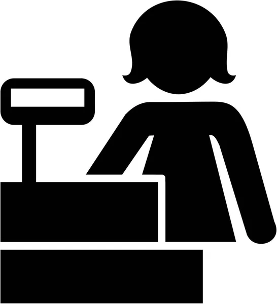 Vetor pictograma caixa — Vetor de Stock