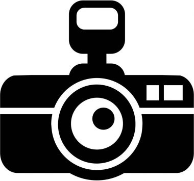 Kamera simgesi fotoğrafçı gazeteci