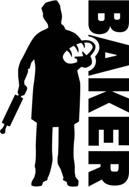 İş unvanı ile Baker siluet