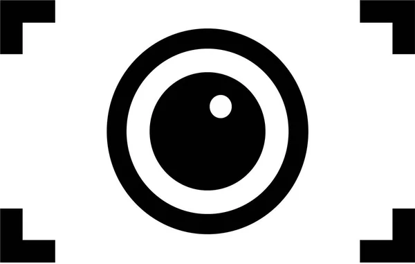 Icono de cámara abstracta — Vector de stock