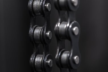 metal Bisiklet zinciri. portre