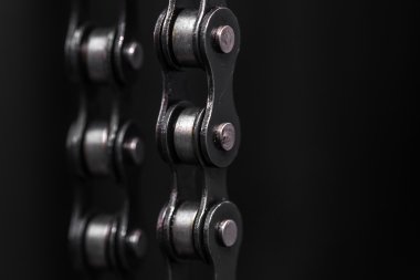 metal Bisiklet zinciri. portre