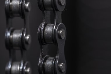 metal Bisiklet zinciri. portre