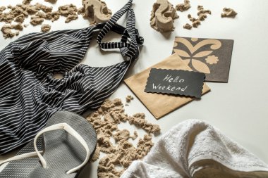 Natürmort plaj öğeleri, eğlence