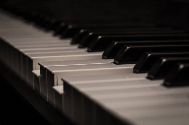 yakın çekim, müzikal enstrüman piyano tuşları