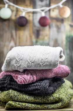 Kazak ahşap arka plan üzerinde