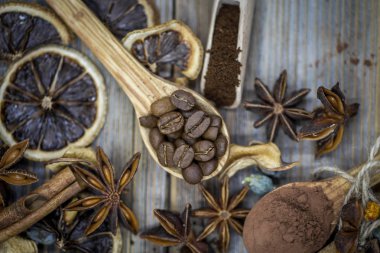 kurutulmuş lemon, bileşimi tarçın kahve