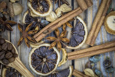 kurutulmuş lemon, bileşimi tarçın kahve