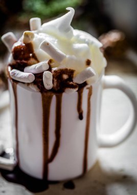 Noel kompozisyon kakao fincan