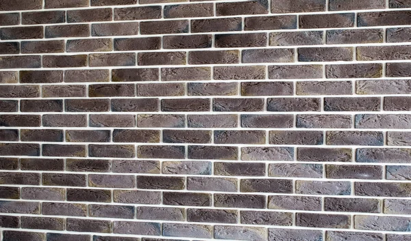 어두운 갈색 벽돌 벽 — 스톡 사진