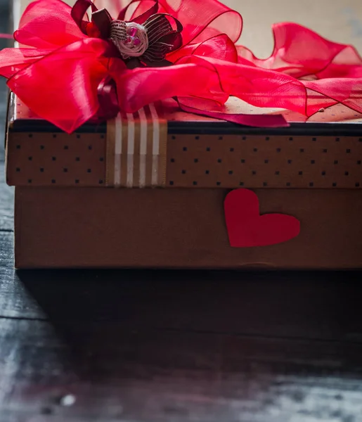 バレンタインのギフト ボックス — ストック写真
