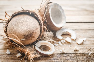 Hindistan cevizi ile natürmort