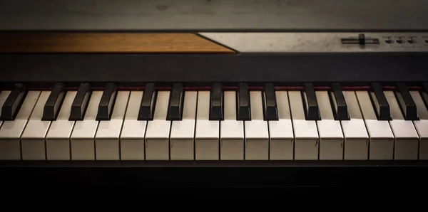 Müzik aleti, closeup piyano tuşları — Stok fotoğraf
