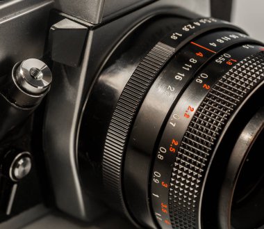 eski kamera, closeup Retro parçaları