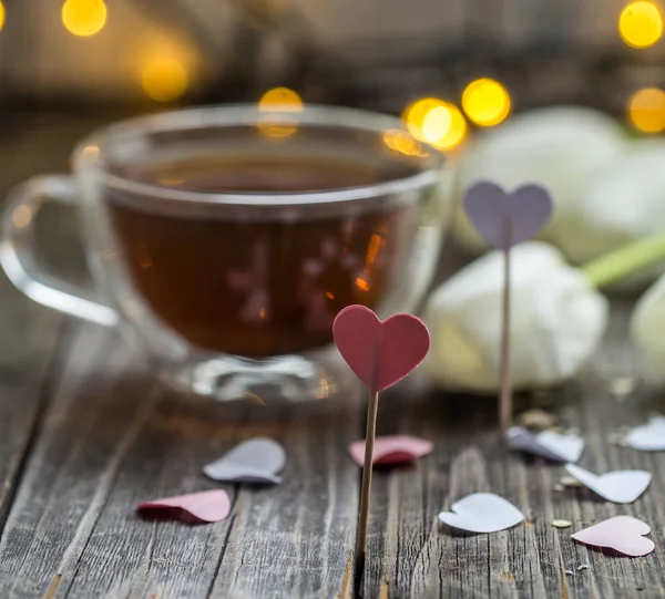 Kalp ile Sevgililer günü çay Kupası