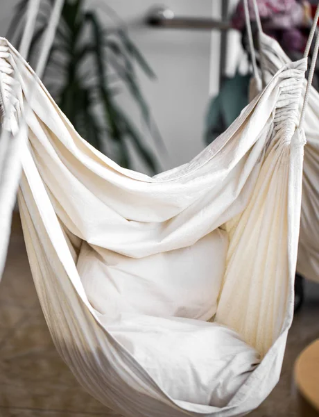 hammock chair in a cafe