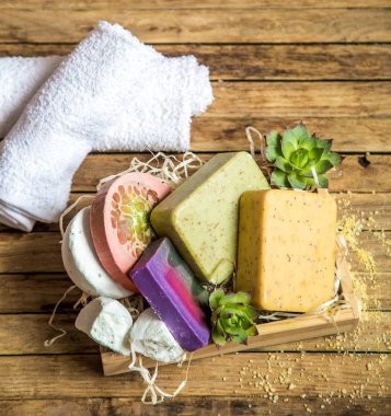 Spa natürmort ahşap arka plan üzerinde