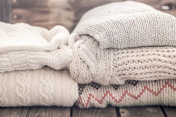 Ζεστός cozy πουλόβερ — Φωτογραφία Αρχείου
