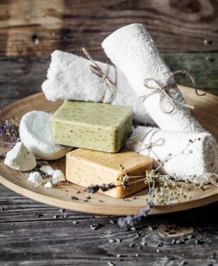 Sabun ile Spa kompozisyon