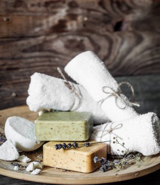 Sabun ile Spa kompozisyon