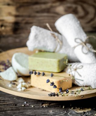 Sabun ile Spa kompozisyon