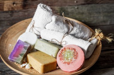 Sabun ile Spa kompozisyon