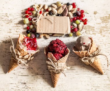 Waffle külahında dondurma