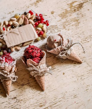 Waffle külahında dondurma