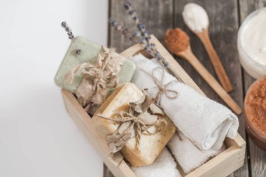 Doğal sabun Spa ayarla