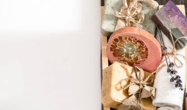 Doğal sabun Spa ayarla